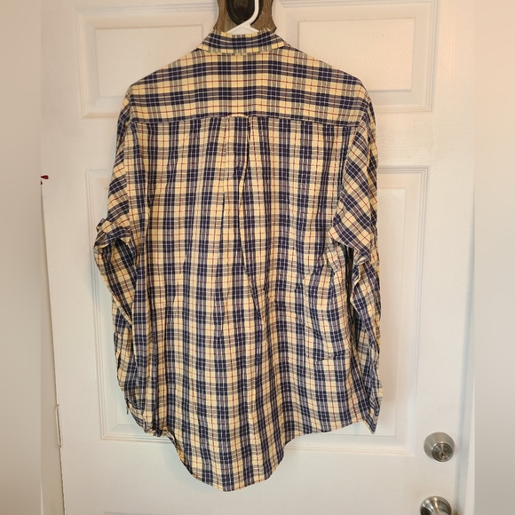 (081) Nautica Men's Long Sleeve Dress Shirt, Size: Small / Petite Color: Yellow - Picture 12 of 14